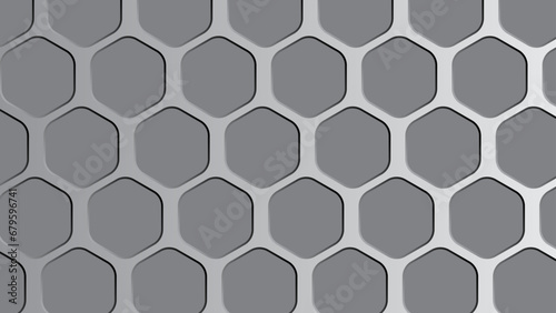 Fototapeta Naklejka Na Ścianę i Meble -  hexagonal abstract background. hexagon lines pattern.  vector illustration