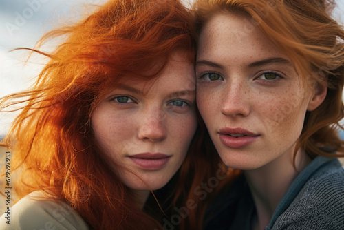 Portrait of girlfriends on the beach © Venka