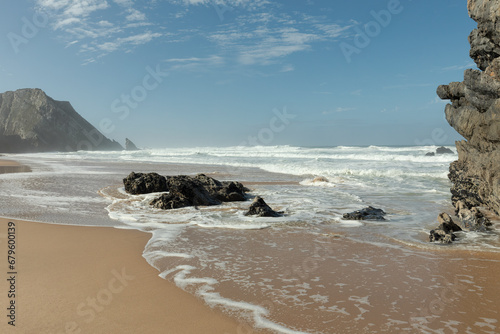 Felsen am Praia da Adraga, Portugal © Harald Biebel