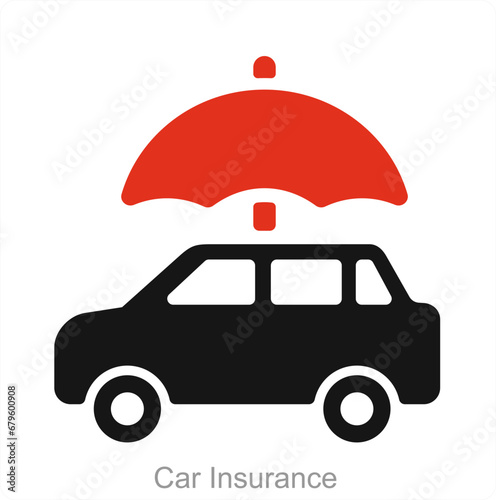 Car Insurance and car icon cpncept  