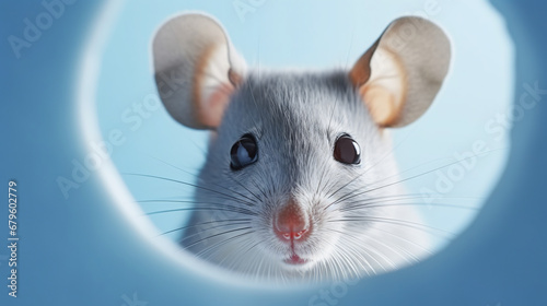 Cute gray little mouse