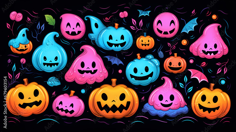 Cute Halloween Pumpkins