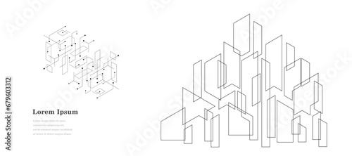 幾何学 抽象 建築 テクノロジー ビジネス 背景