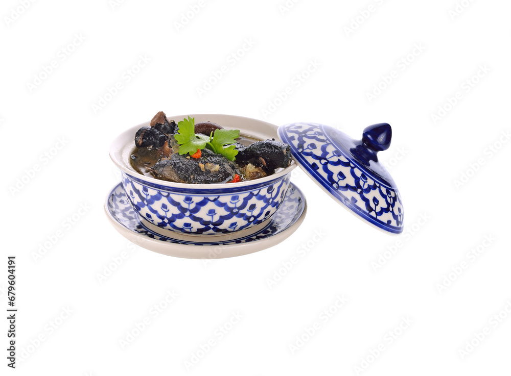 black chicken soup with herbs transparent png black chicken soup with herbs transparent png