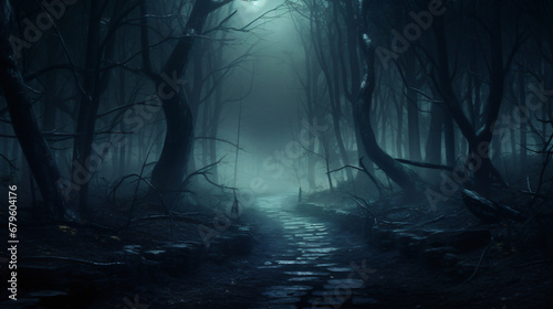 Dark forest. © Little