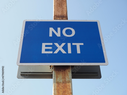 no exit sign