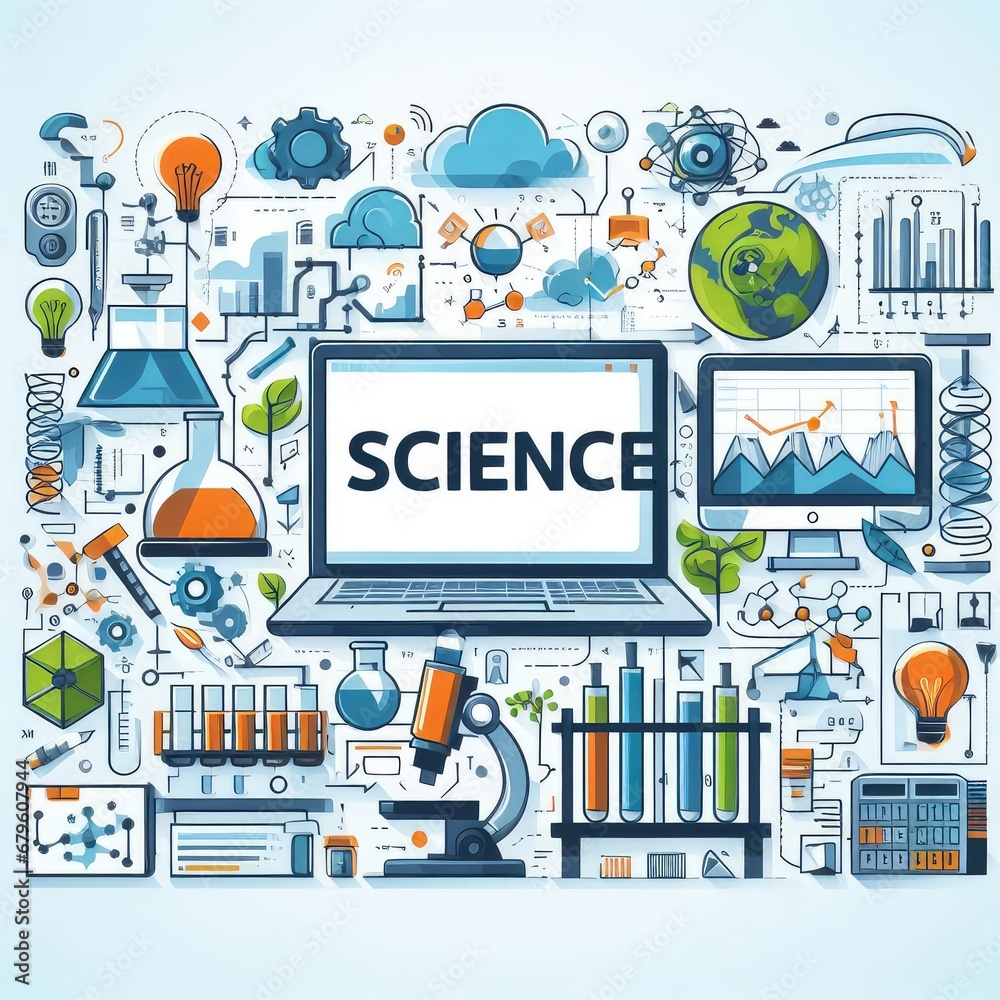 Design Concept Of Word SCIENCE Website Banner Design Concept Of Word SCIENCE Website Banner
