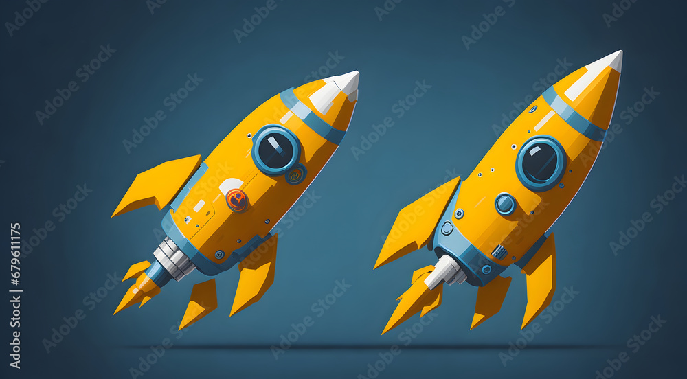 View of 2d graphic space shuttle View of 2d graphic space shuttle