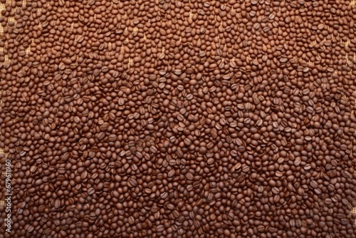 a bunch of coffee beans spread evenly on a mat