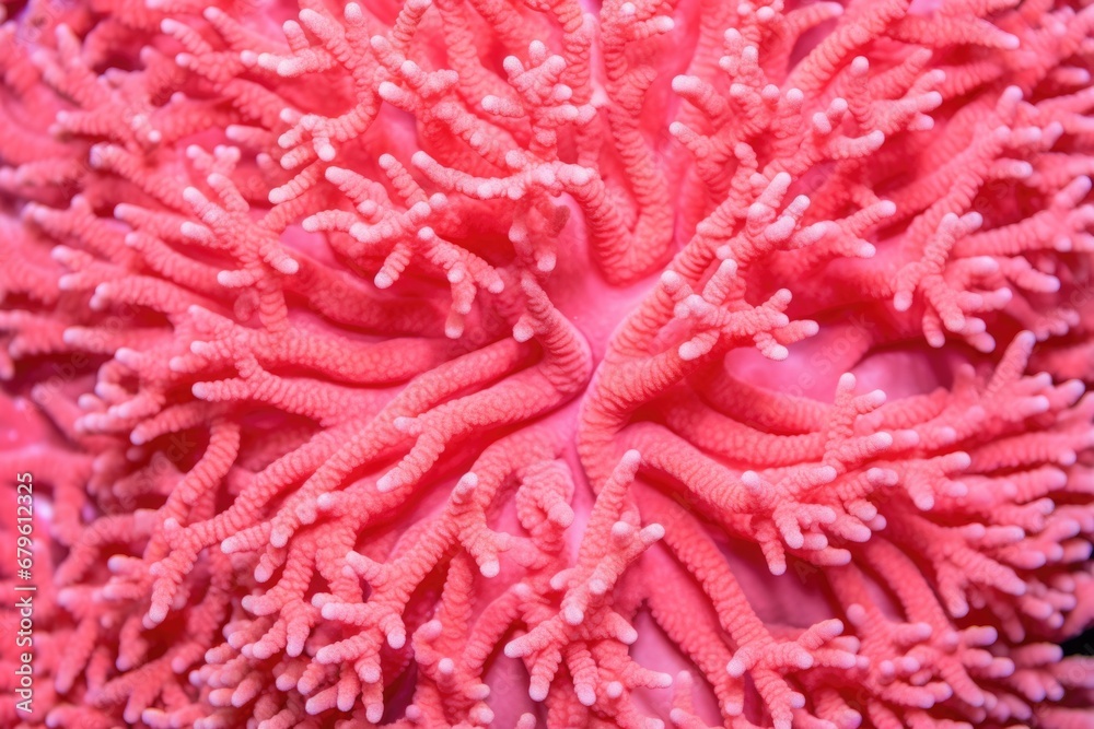 pink hard coral with intricate pattern