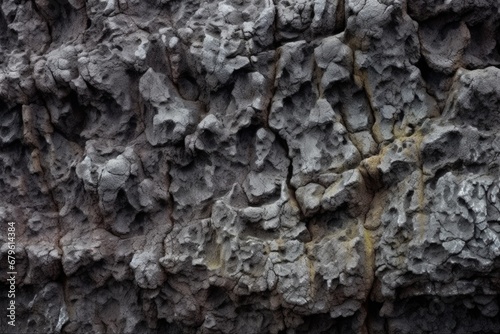 close-up view of solidified lava with unique textures