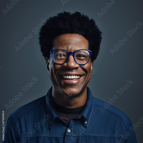 middle-aged black man smiling
