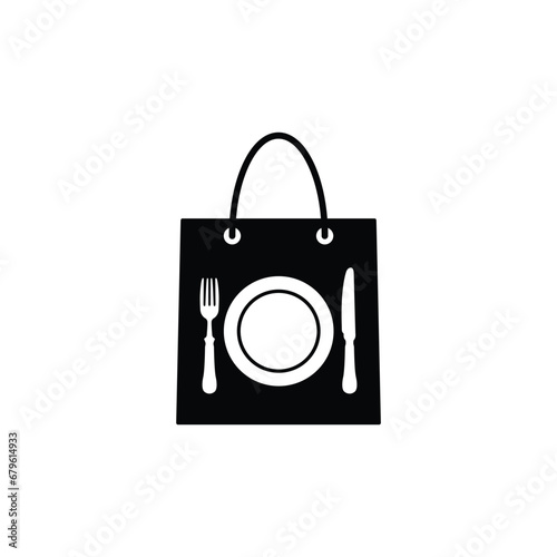 take away food icon vector takeaway food delivery service