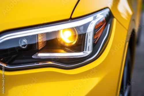 modern vehicle headlights using led technology © altitudevisual
