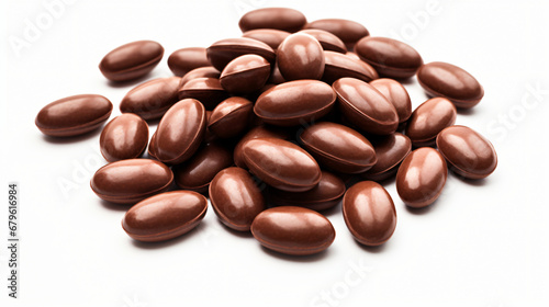 Chocolate pills in heap