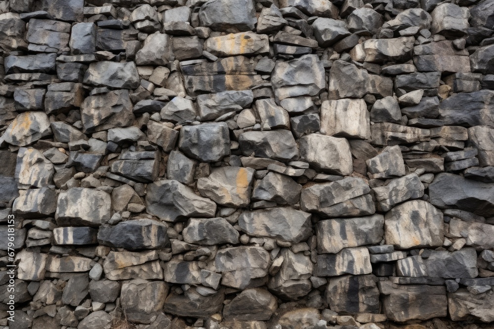 close up of rugged stone wall