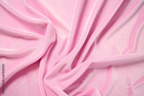 baby pink velvet fabric presented flat and stretched