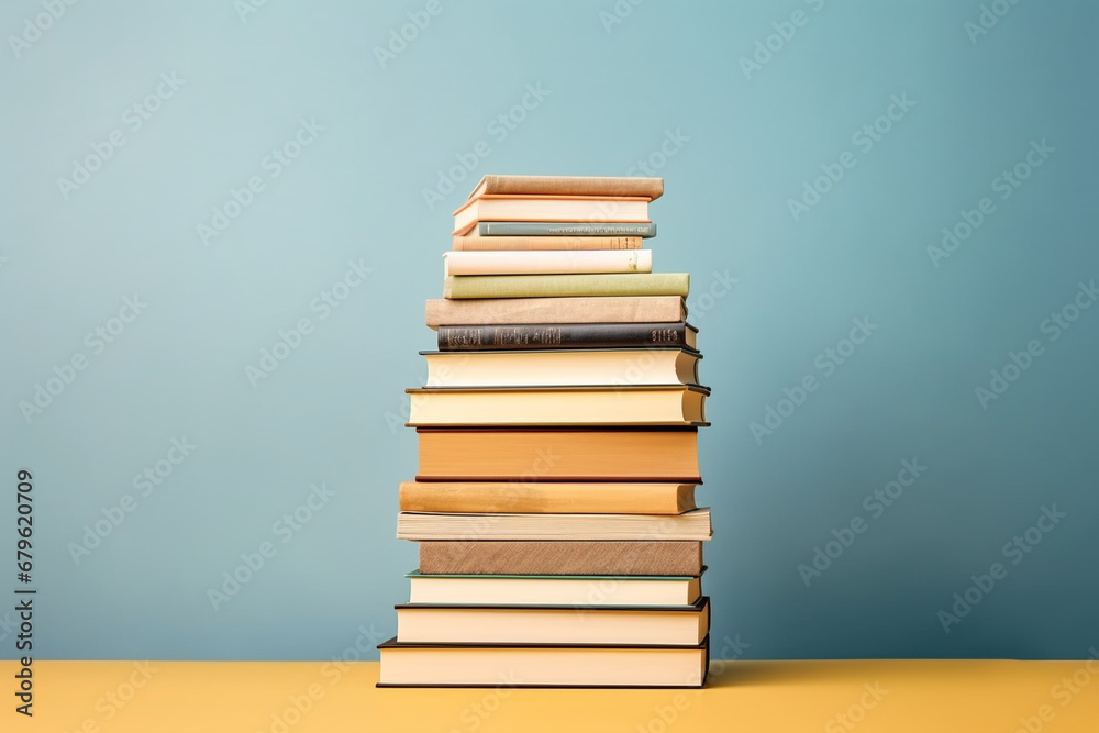 A stack of books arranged in a creative shape or pattern, symbolizing the diversity and artistry in literature, creativity with copy space A stack of books arranged in a creative shape or pattern, symbolizing the diversity and artistry in literature, creativity with copy space
