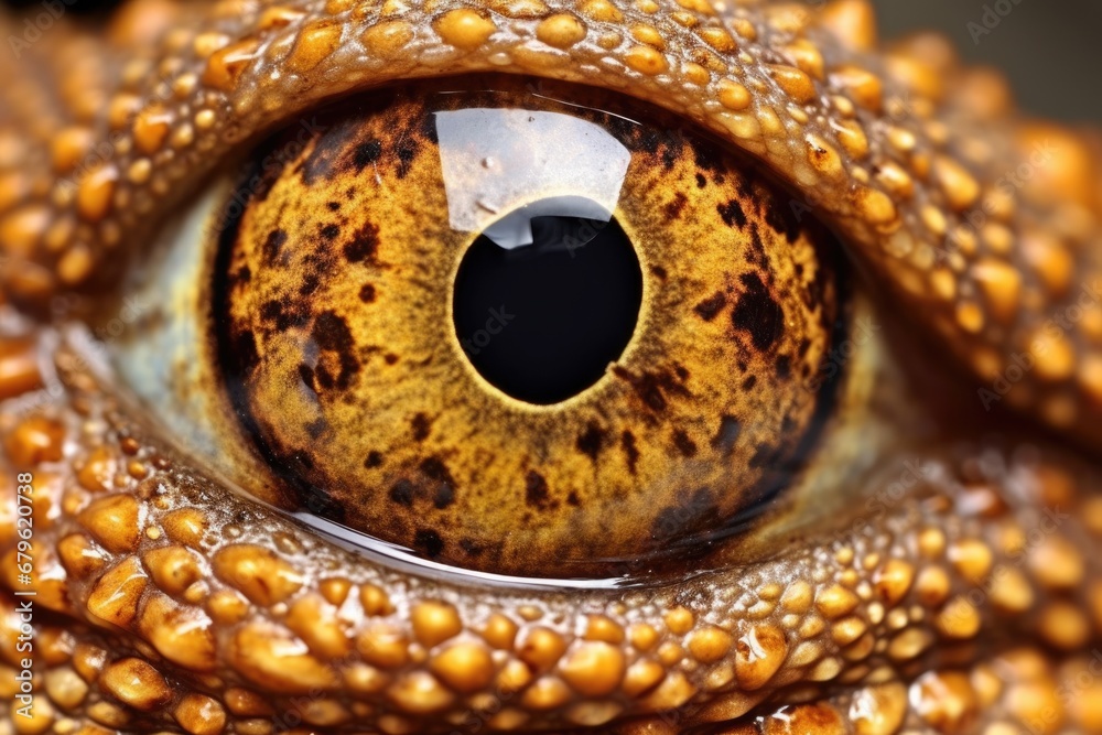 Fototapeta premium close-up of a toads eye detail