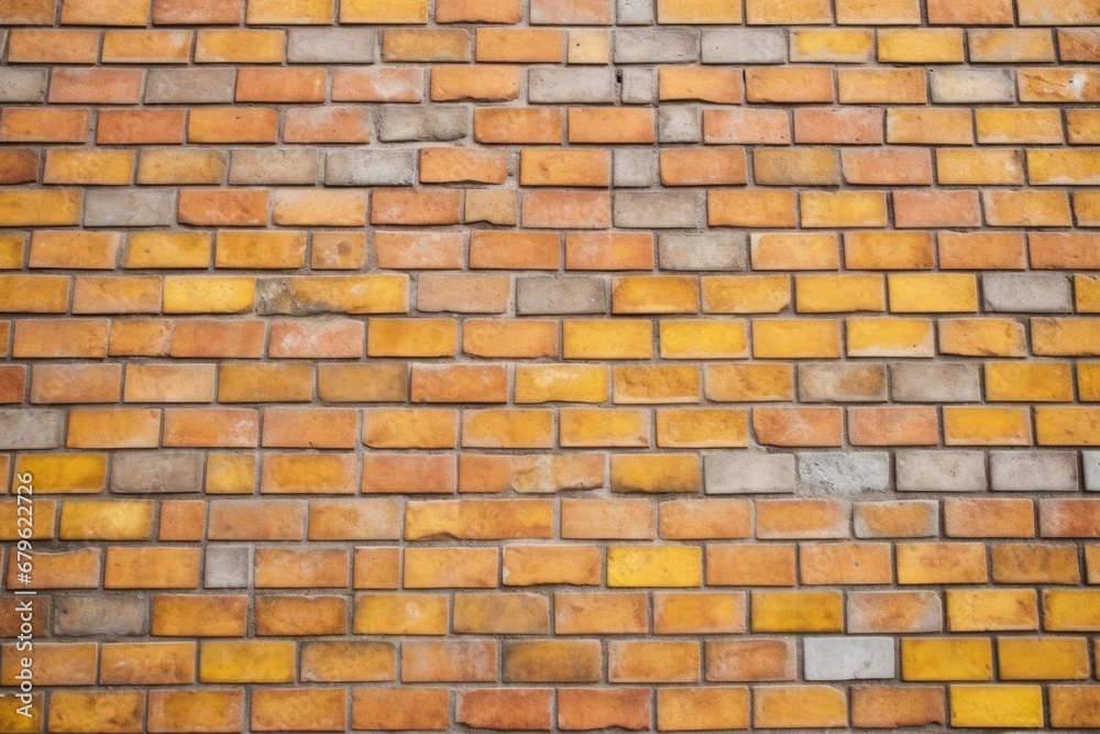 freshly constructed clean brick wall