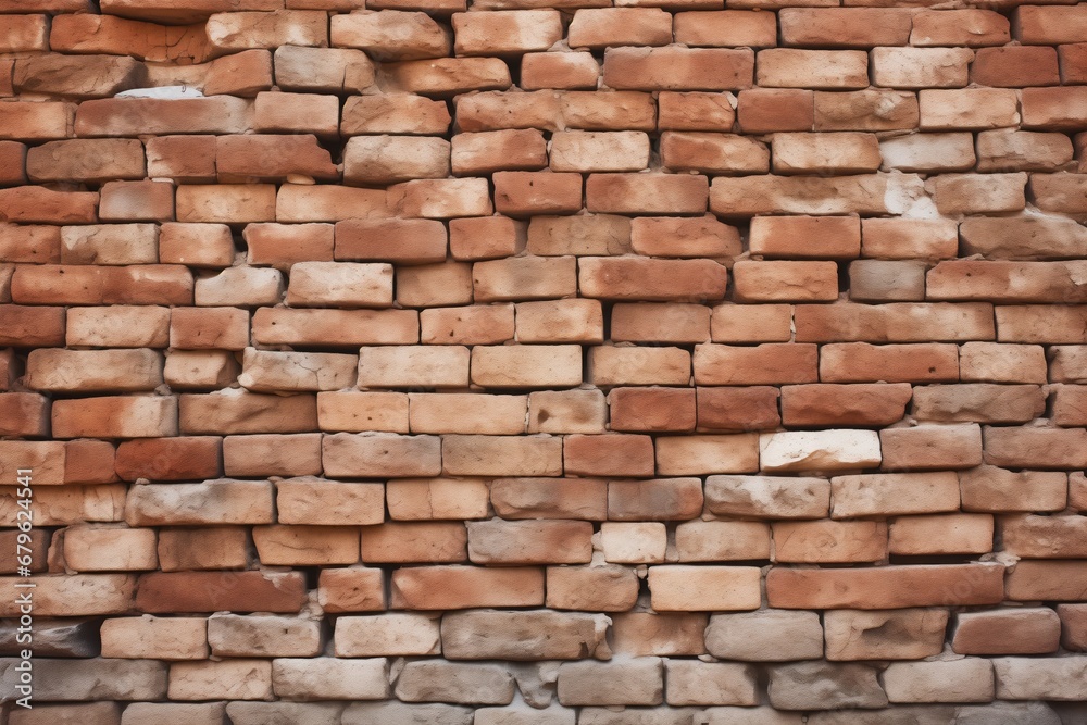 raw red clay brick wall raw red clay brick wall