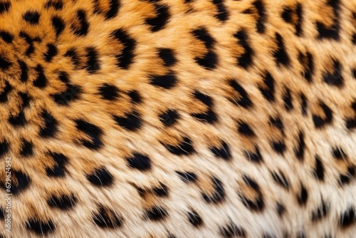 detail view of a cheetahs belly fur