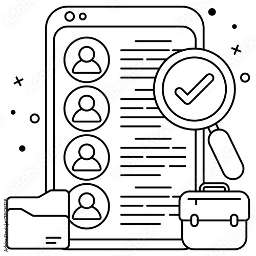 Premium download icon of headhunting 

