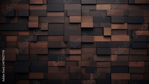 Wooden cubes pattern background