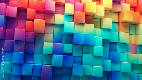 Colorful blocks background.