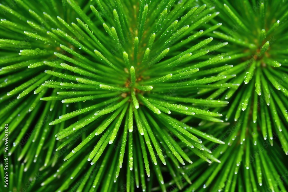 Obraz premium macro shot of pine tree needles