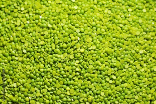 a mound of shiny, cooked green peas