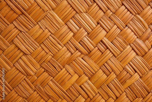 close-up of a woven basket pattern