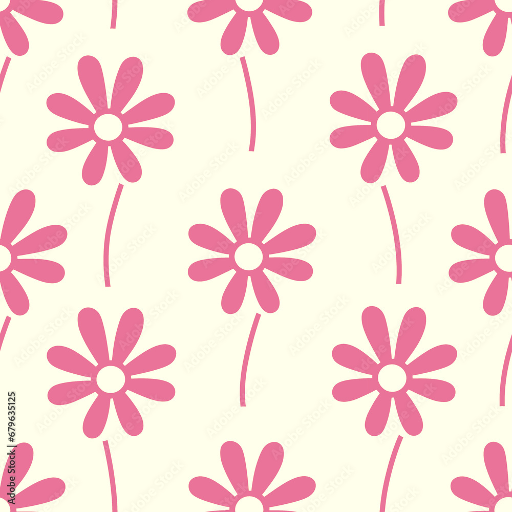 Fototapeta premium Floral botanical texture pattern . Seamless flower pattern can be used for wallpaper, pattern fills, web page background, surface textures.