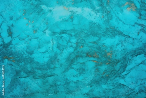 vibrant turquoise marble surface with contrasting dark shades
