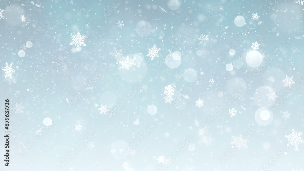 Christmas Theme Background Image, High Quality Christmas Winter Snow and Snowflakes Glitters for Holiday Seasons
