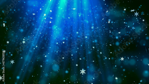 Christmas Theme Background Image, High Quality Christmas Winter Snow Heavenly Rays Background for Holiday Seasons © kreativorks
