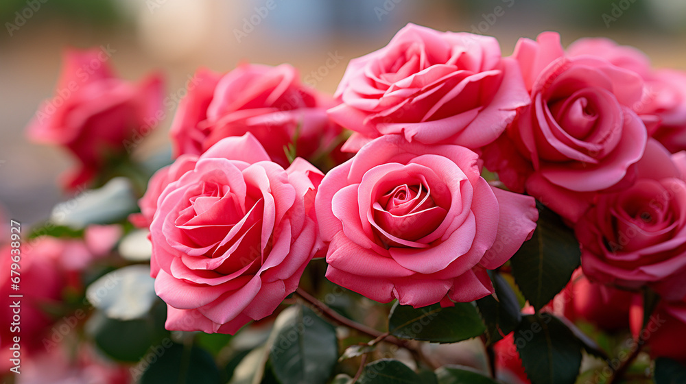 pink roses in garden pink roses in garden