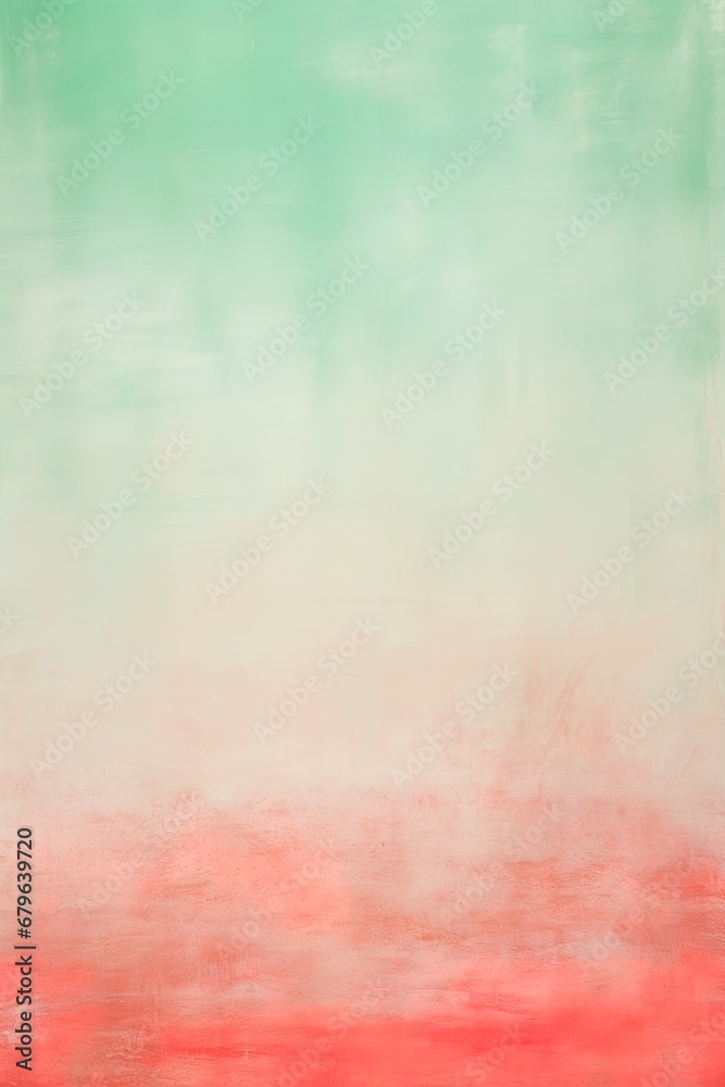 Vintage grungy abstract red and green Christmas background with soft colors. Backdrop with room for text copy.