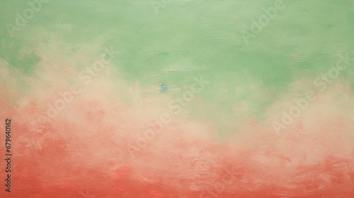 Vintage grungy abstract red and green Christmas background with soft colors. Backdrop with room for text copy.