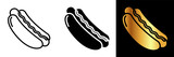 The Hot Dog icon is a mouth-watering depiction of this beloved classic snack. 