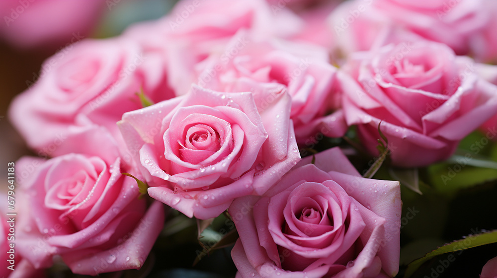 pink roses bouquet