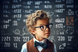 Kids learning math and science at school