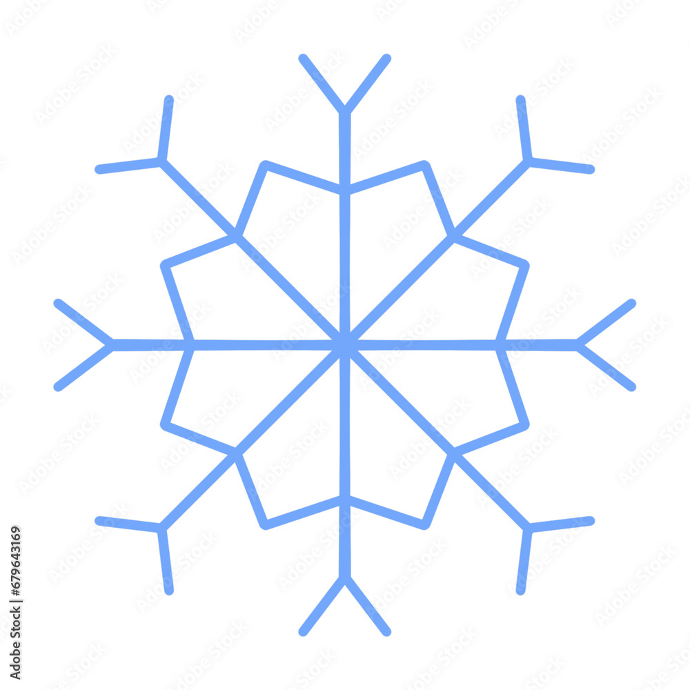 snowflake on a white background snowflake on a white background