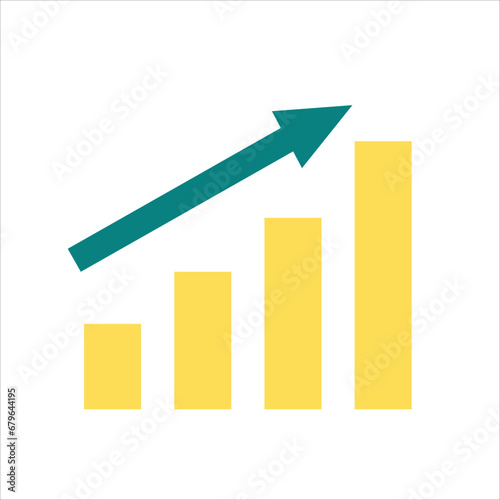 Free Download Growing graph concept icon design stock illustration - GFXLoad