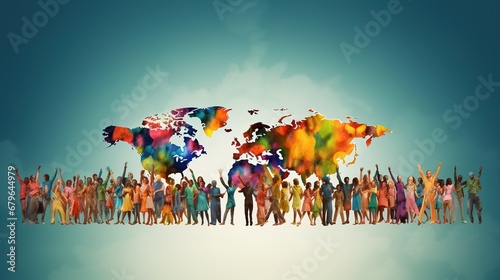 Human Rights Day symbolizes the promotion of human rights, Freedom and peace,generated with AI.