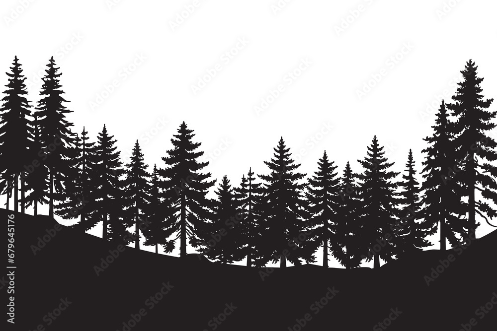 Isolated tree on the white background. Tree silhouettes. set of tree pine silhouette collections. Set for the design of various works, brochures, posters. Isolated tree on the white background. Tree silhouettes. set of tree pine silhouette collections. Set for the design of various works, brochures, posters.