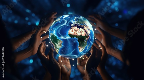 Human Rights Day symbolizes the promotion of human rights, Freedom and peace,generated with AI.