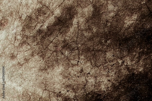 Texture  cement or concrete background  rough surface with cracks and damage  dark gray-brown gradient gradient.
