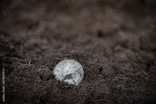 German silver coin of 1935 photo