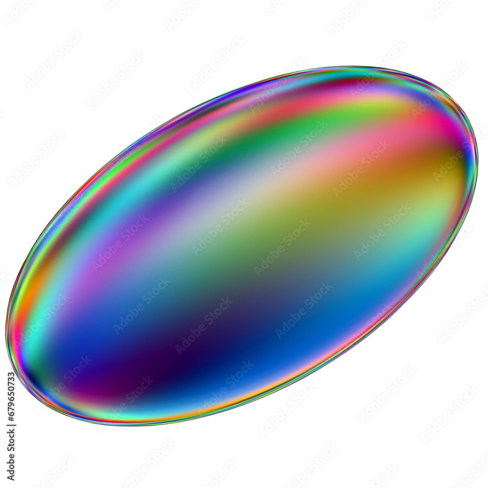 Iridescent geometric 3D shape isolated on a transparent background. Trendy abstract holographic design element. Iridescent geometric 3D shape isolated on a transparent background. Trendy abstract holographic design element.